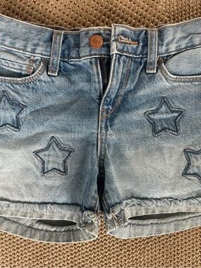Old Navy Light Blue Star-Embroidered Denim Shorts